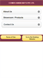 Mobile Screenshot of cosmoshandicrafts.com